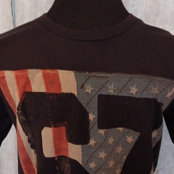Men's Ring of Fire Shredded Flag Shirt Size Medium - Picture 6 of 11